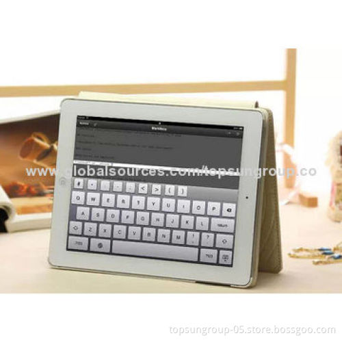 PU Leather Case, Luxury, for iPad 4, with Stand Function